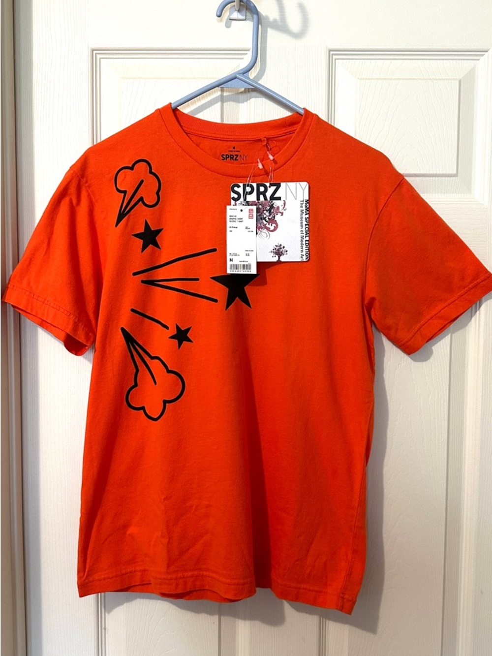 NWT UNIQLO SPRZ NY MoMA Special Edition Orange Graphic Tee.